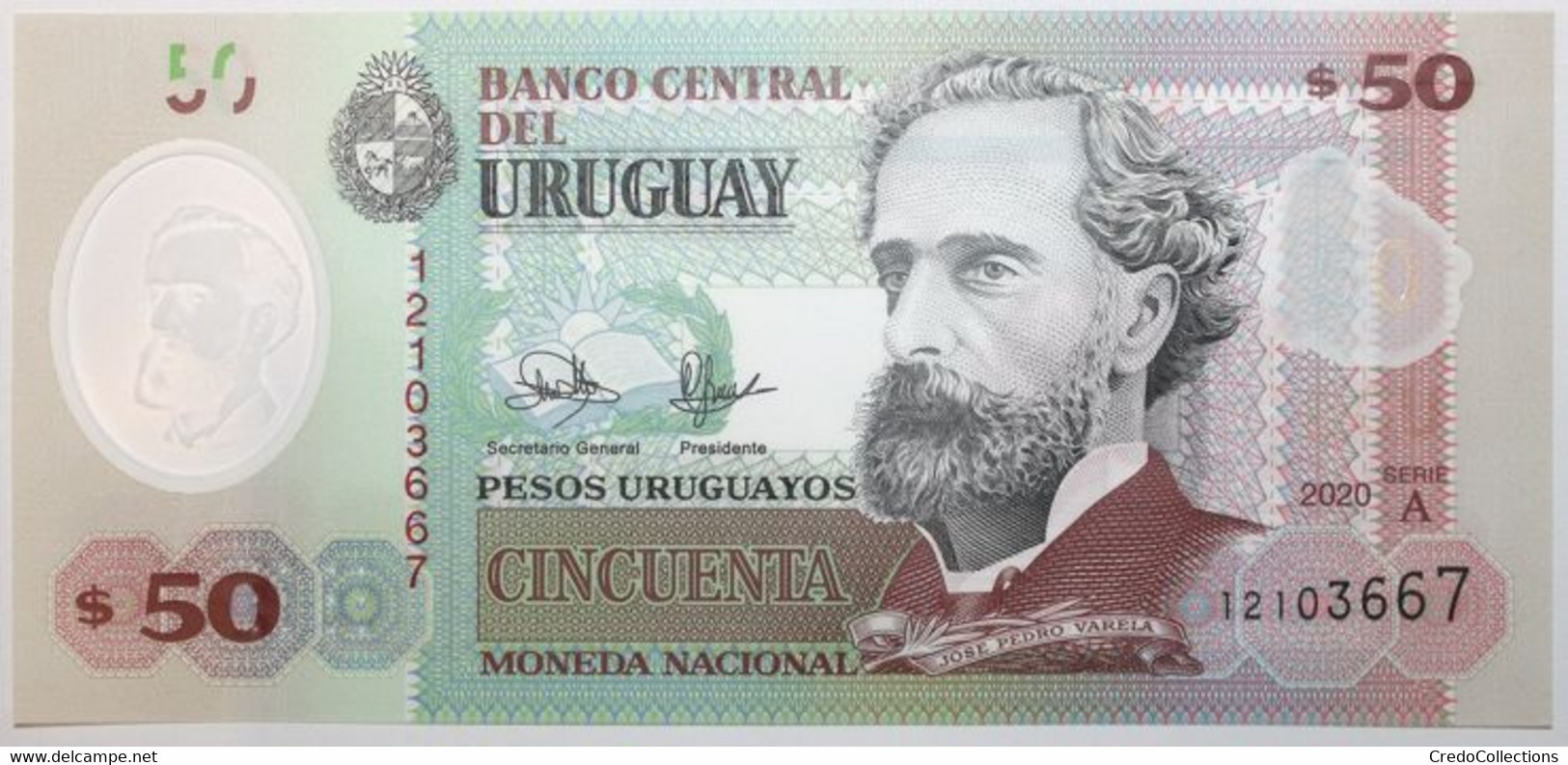 Uruguay - 50 Pesos Uruguayos - 2020 - PICK 102a - NEUF - Uruguay