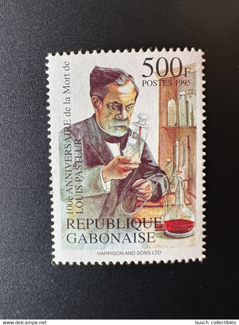 Gabon Gabun 1995 Mi. 1276 100è Anniversaire De La Mort De Louis Pasteur - Louis Pasteur