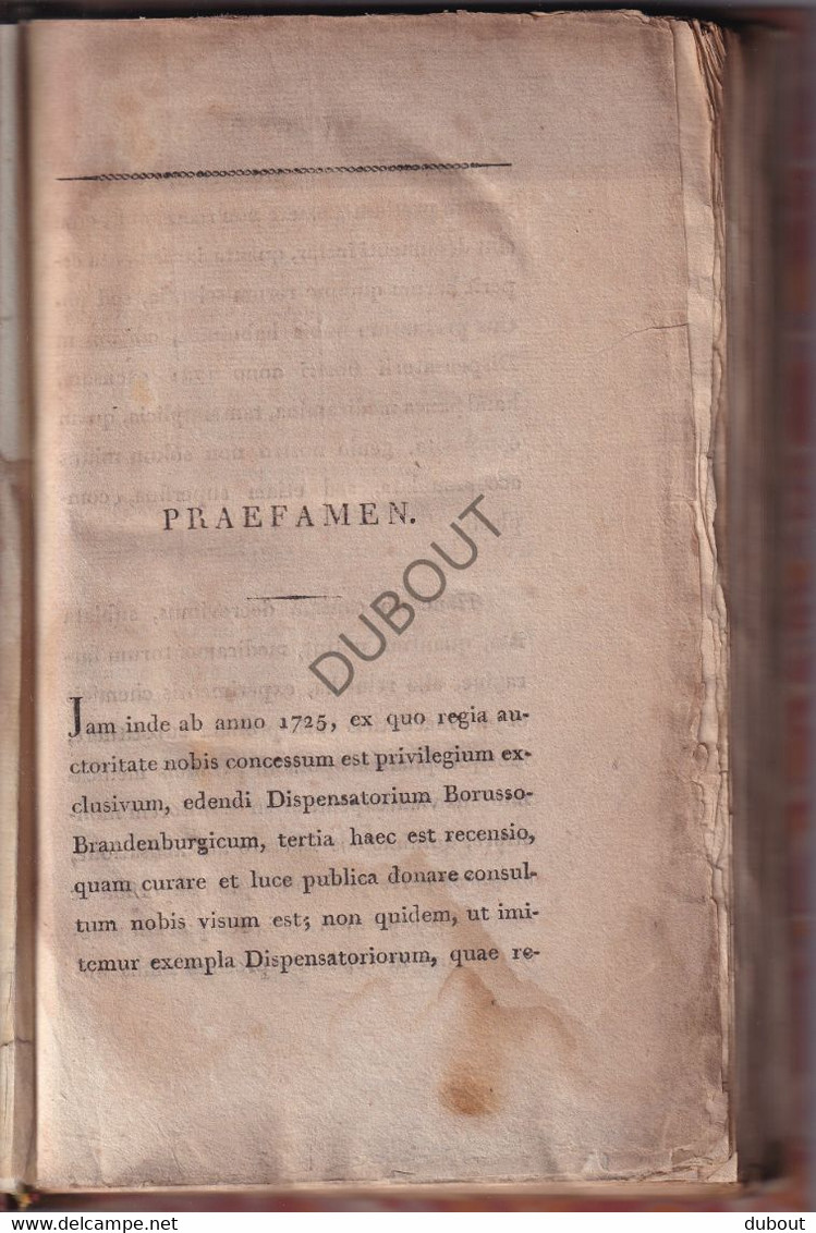 Pharmacopee: Pharmacopoea Borussica - Editio Tertia - 1813 - Berlin  (S299) - Antique