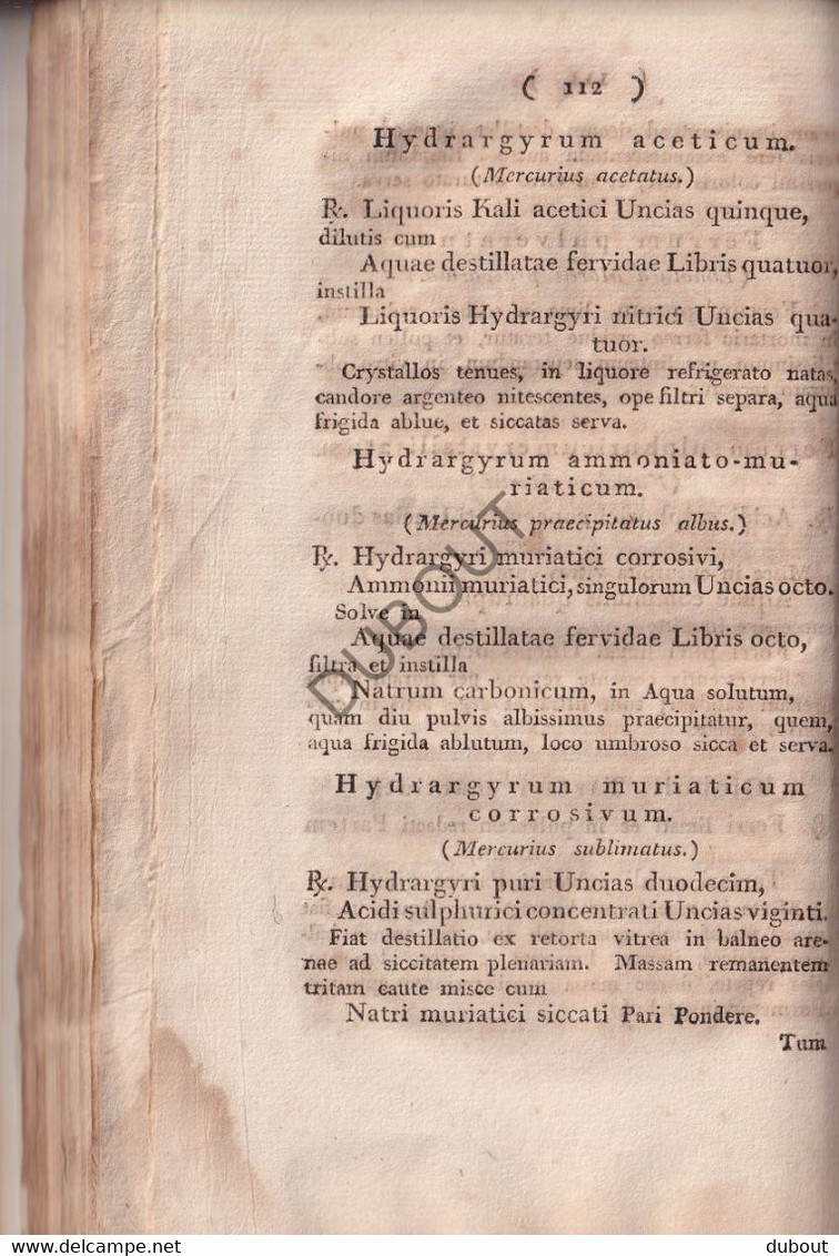 Pharmacopee: Pharmacopoea Borussica - Editio Tertia - 1813 - Berlin  (S299)