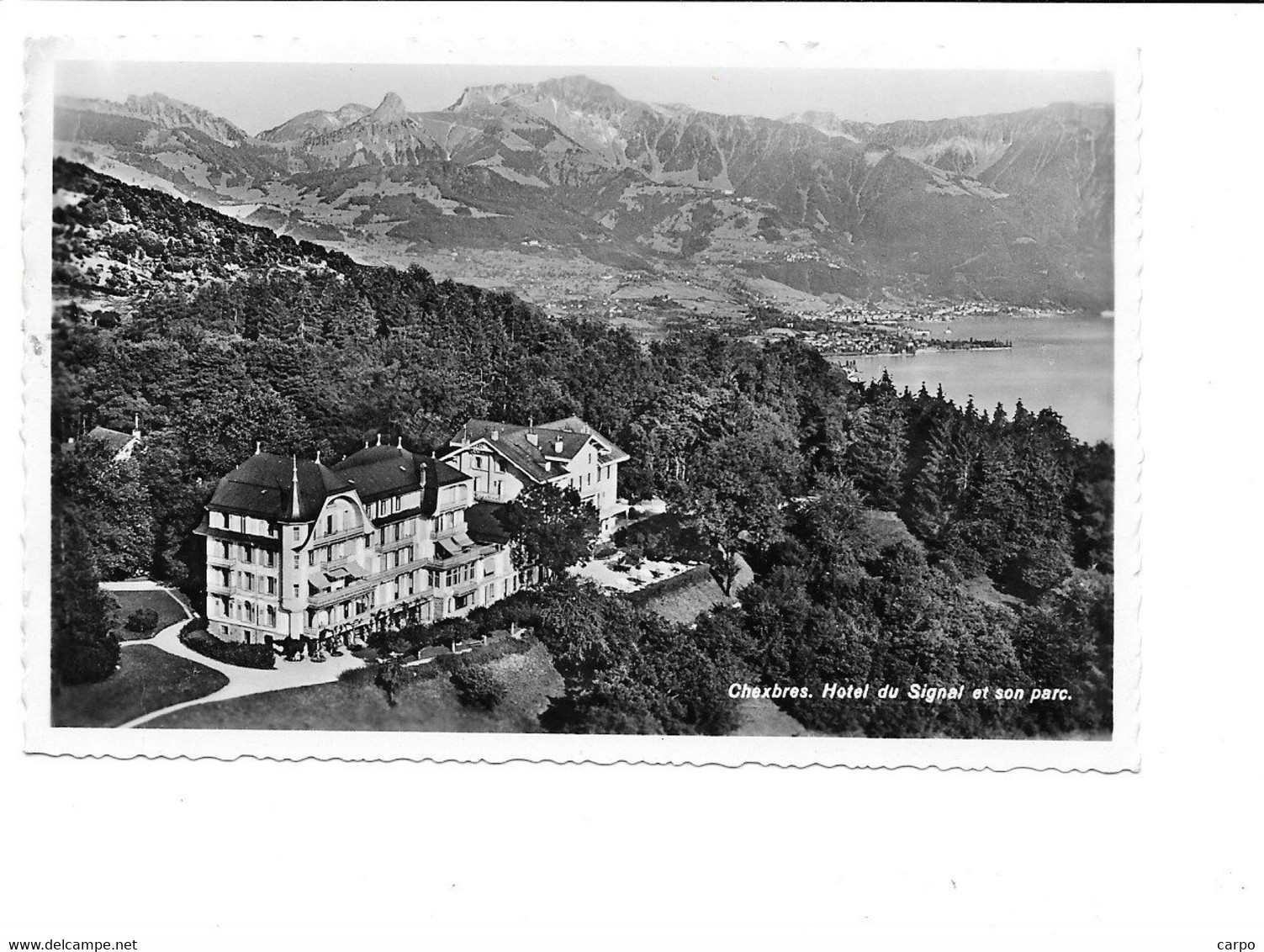 Chexbres. Hôtel Du Signal Et Son Parc. - Chexbres