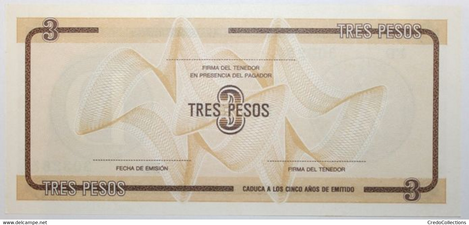 Cuba - 3 Pesos - 1985 - PICK FX33 - NEUF - Cuba