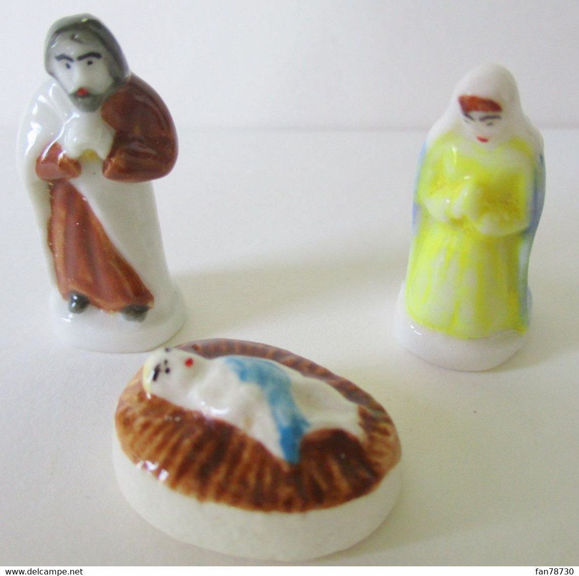 Fèves Brillantes - Crêche - Joseph, L'Enfant Jésus Et Marie, Les 3 - Frais Du Site Déduits - Anciennes