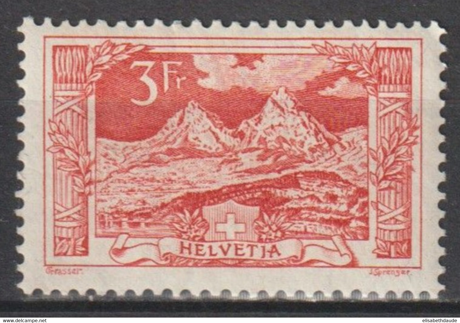 SUISSE - 1917/1922 - YVERT N° 167 * MLH - COTE = 130 EUR - Neufs