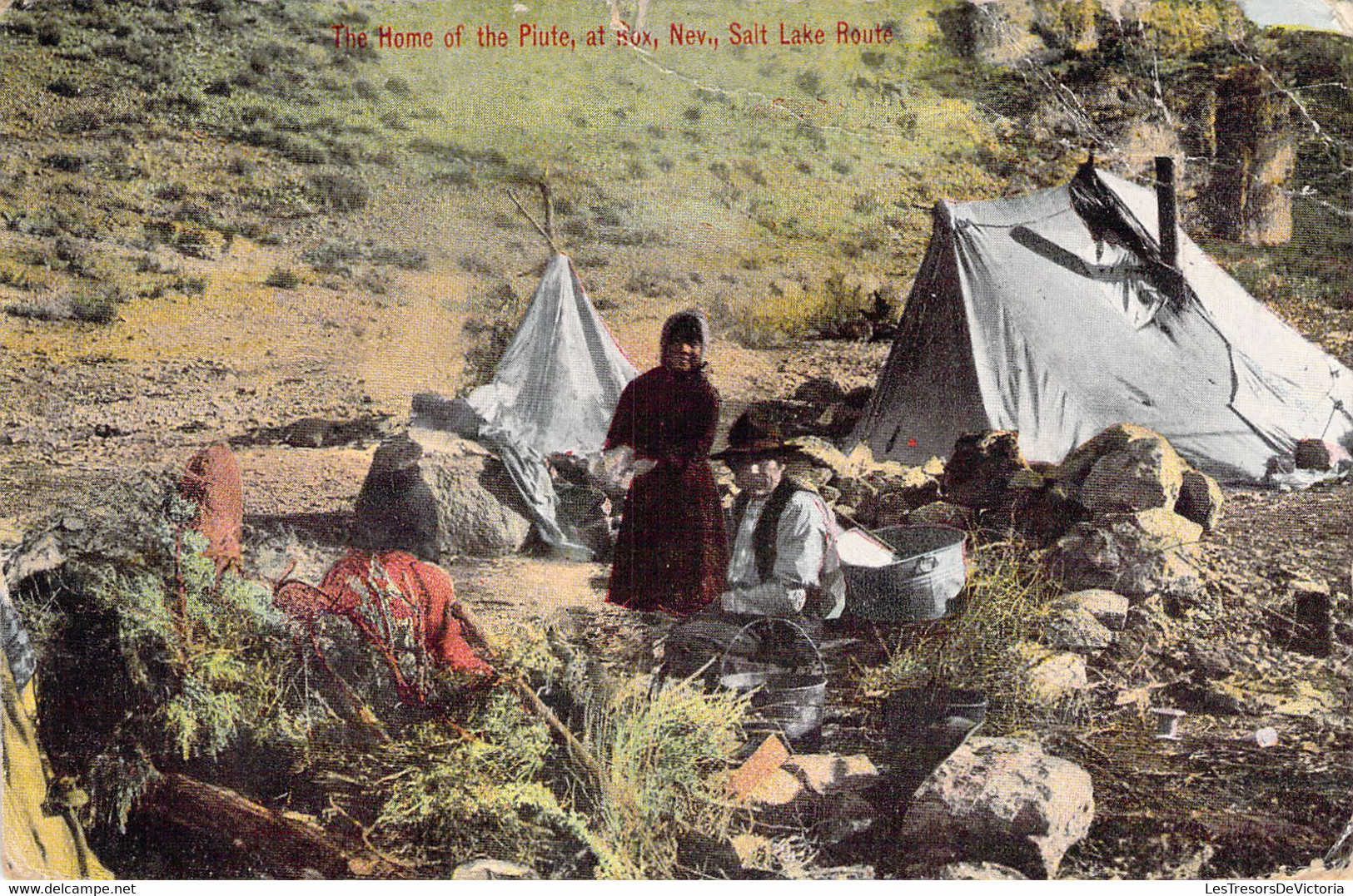 USA - NEVADA - The Home Of The Piute At Rox - Salt Lake Route - Carte Postale Ancienne - Other & Unclassified