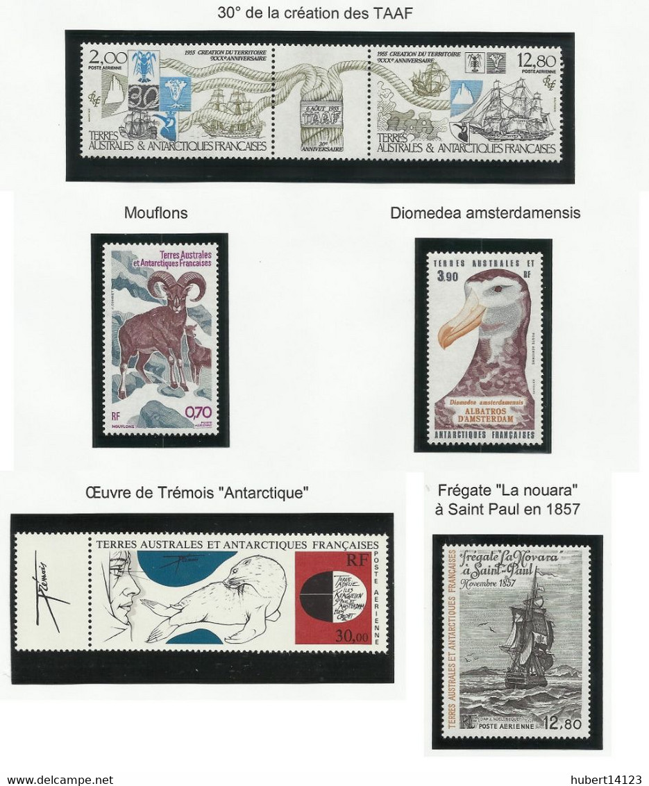 TAAF POSTE 1985 N° 109 à 114 + PA N° 86 à 91 Neuf ** MNH - Volledig Jaar