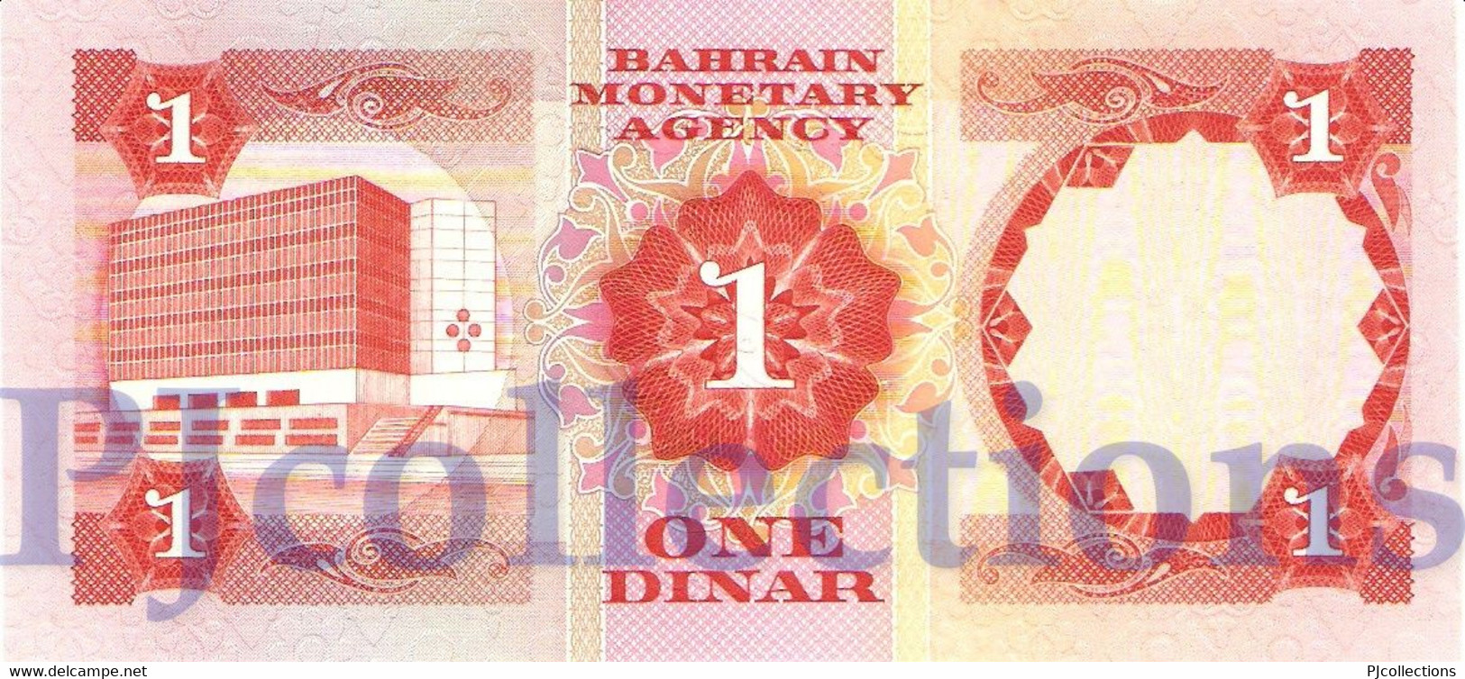 BAHRAIN 1 DINAR 1973 PICK 8 UNC - Bahreïn