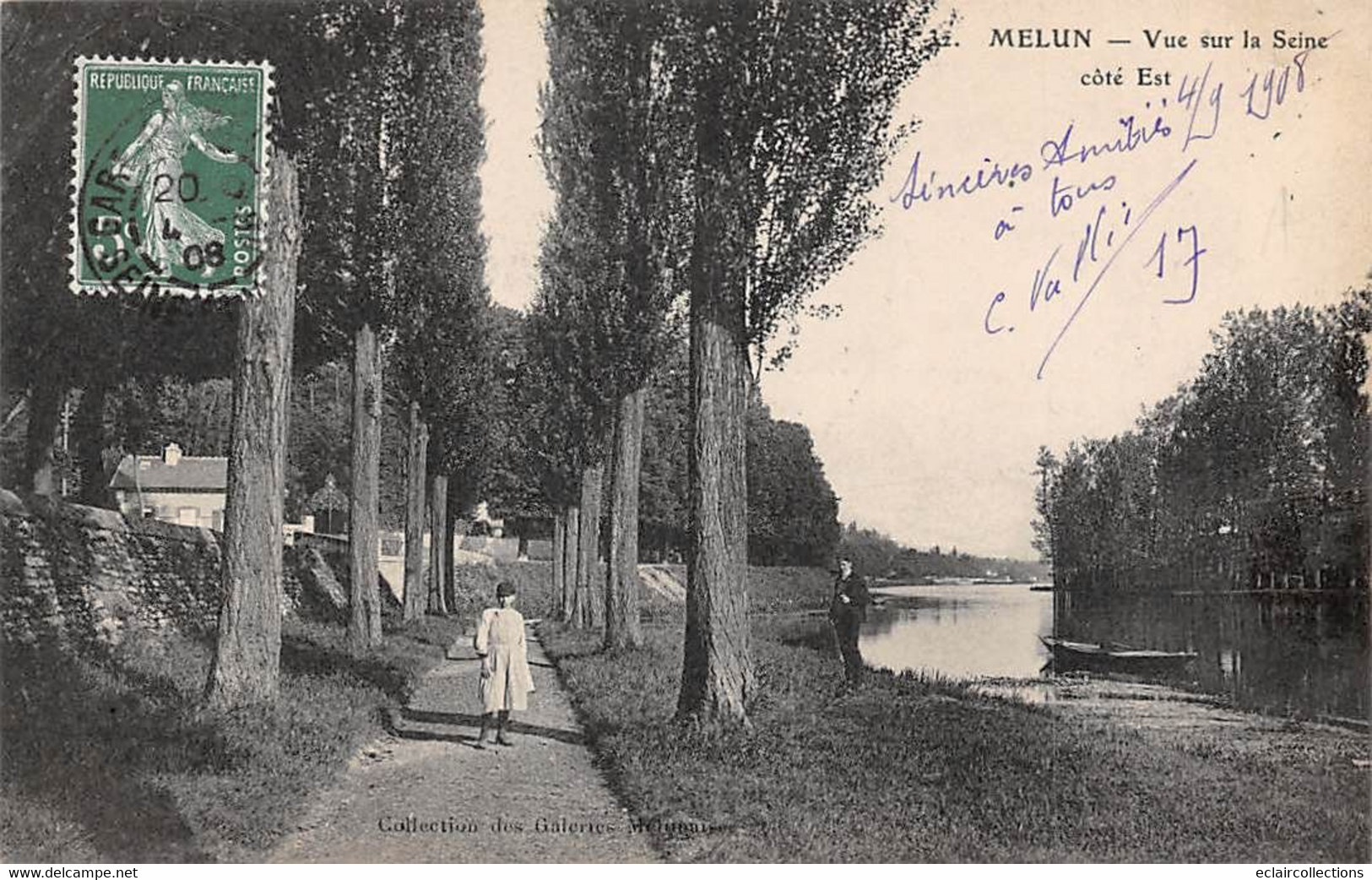 Melun           77          Vue De La Seine   Côté  Est     N°32         (voir Scan) - Melun