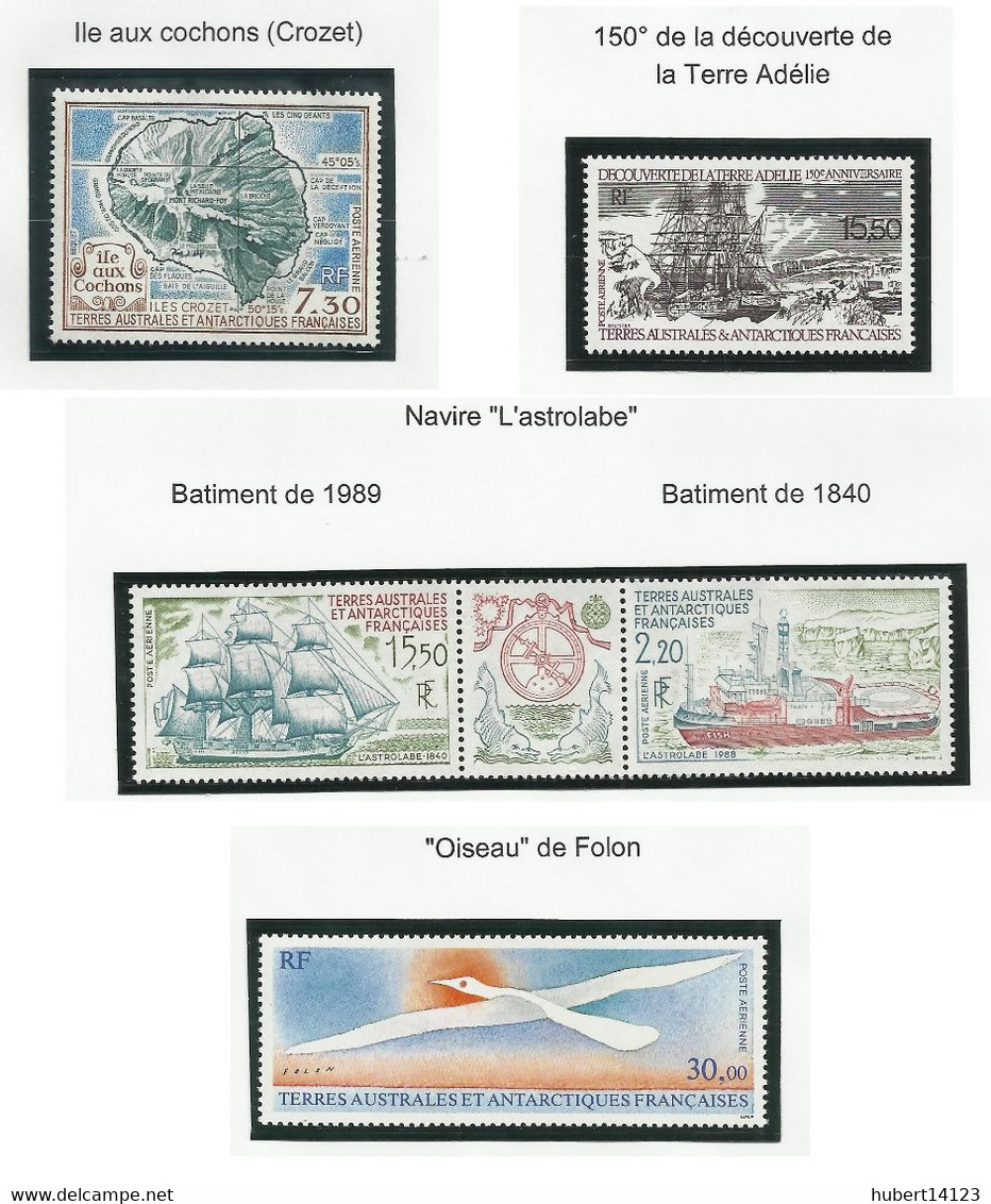 TAAF POSTE 1990  N° 148 à 154 + PA N° 110 à 114 Neuf ** MNH - Volledig Jaar