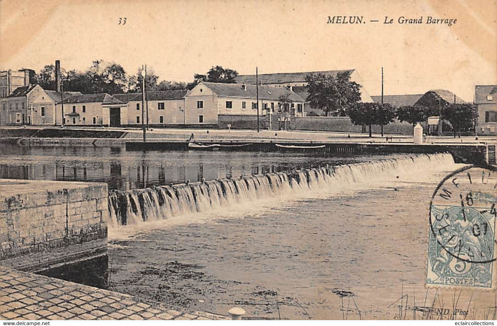 Melun           77          Le Grand Barrage              (voir Scan) - Melun