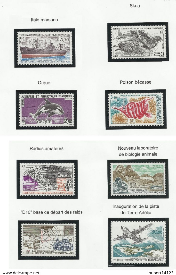 TAAF POSTE 1993  N° 171 à 183 + PA N° 125 à 128 Neuf ** MNH - Volledig Jaar