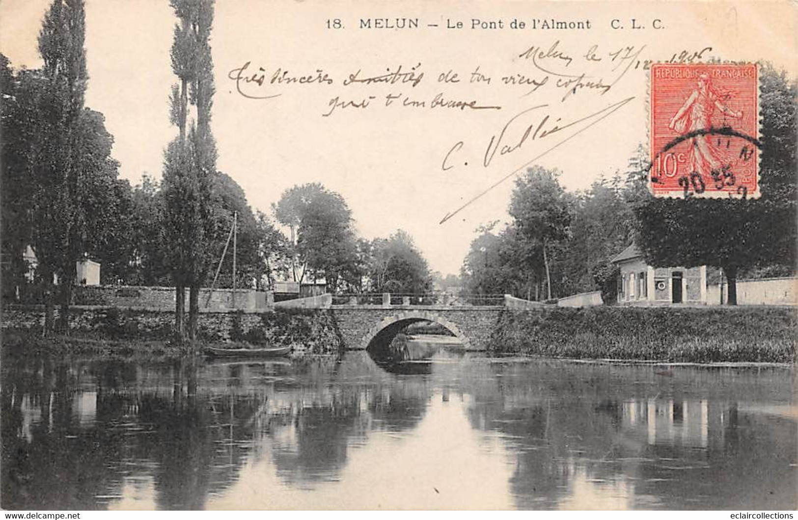 Melun           77          Le Pont De L'Almont    N° 18             (voir Scan) - Melun