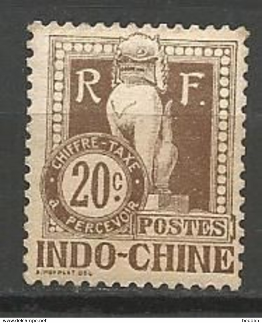 INDOCHINE TAXE N° 10 NEUF* TRACE DE CHARNIERE  / MH - Postage Due