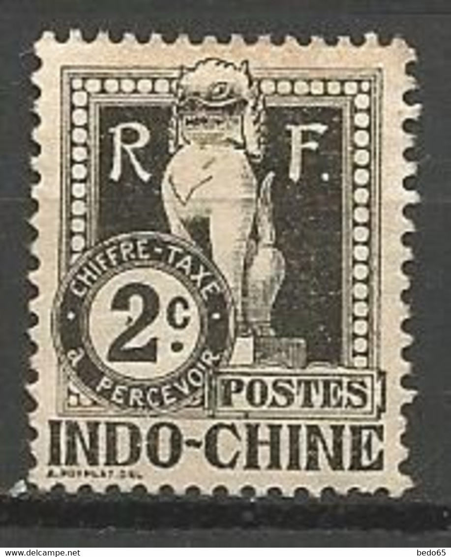 INDOCHINE TAXE N° 5 NEUF* TRACE DE CHARNIERE  / MH - Strafport