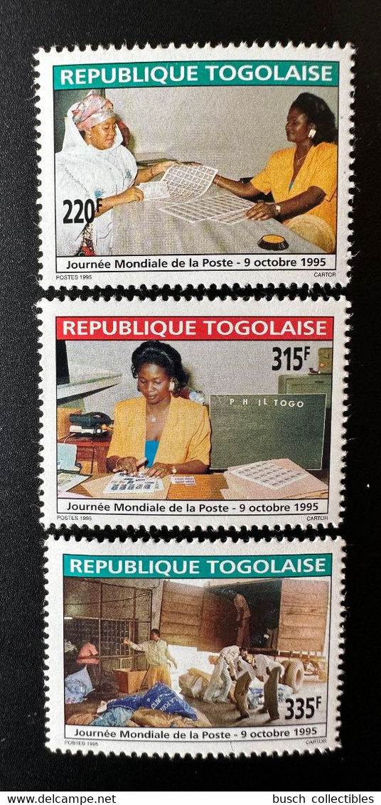 Togo 1995 Mi. 2379 - 2381 Journée Mondiale De La Poste 9 Octobre Weltposttag World Post Day - Togo (1960-...)