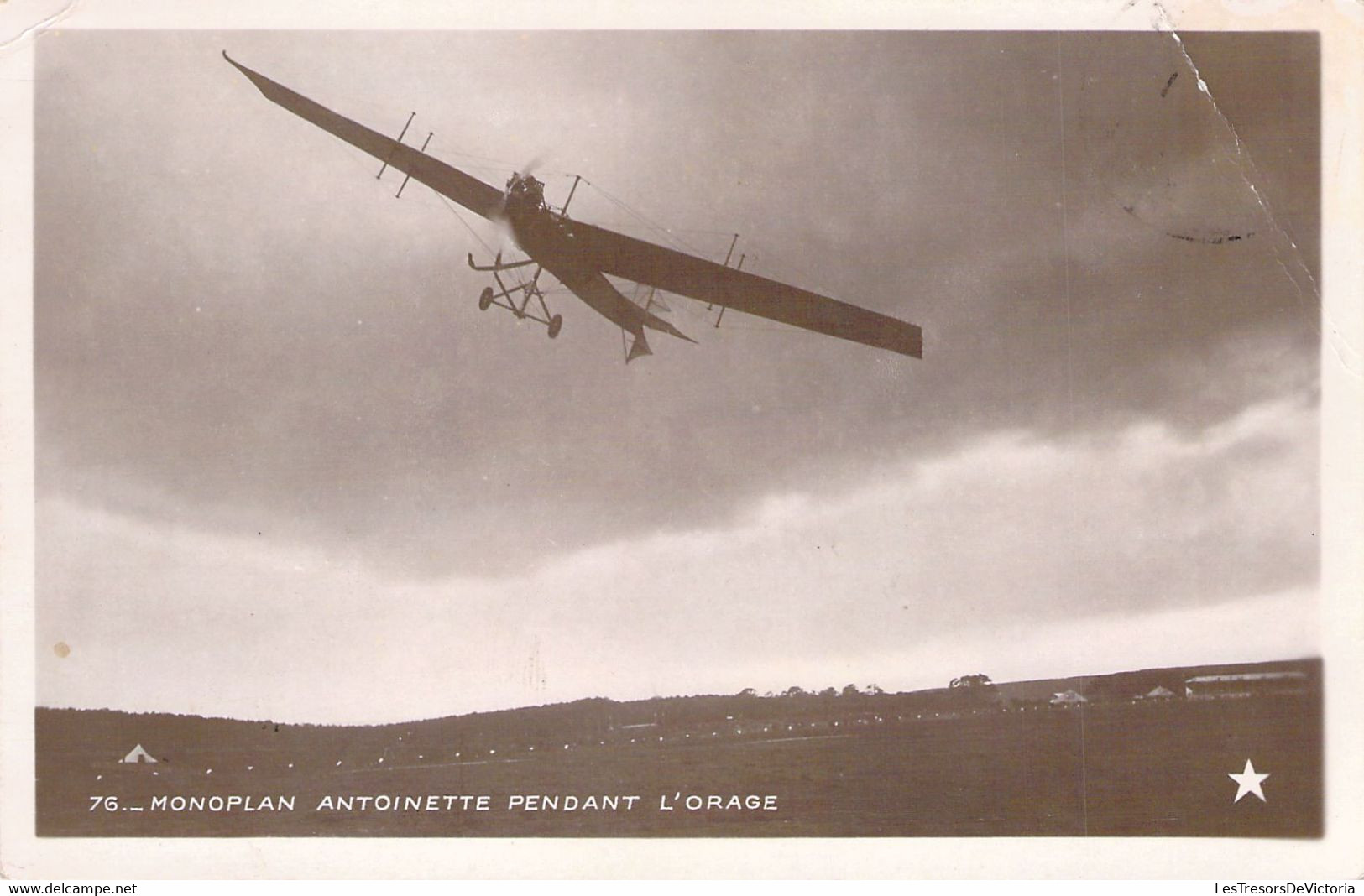 AVIATION - MONOPLAN - Antoinette Pendant L'orage - Carte Postale Ancienne - ....-1914: Précurseurs