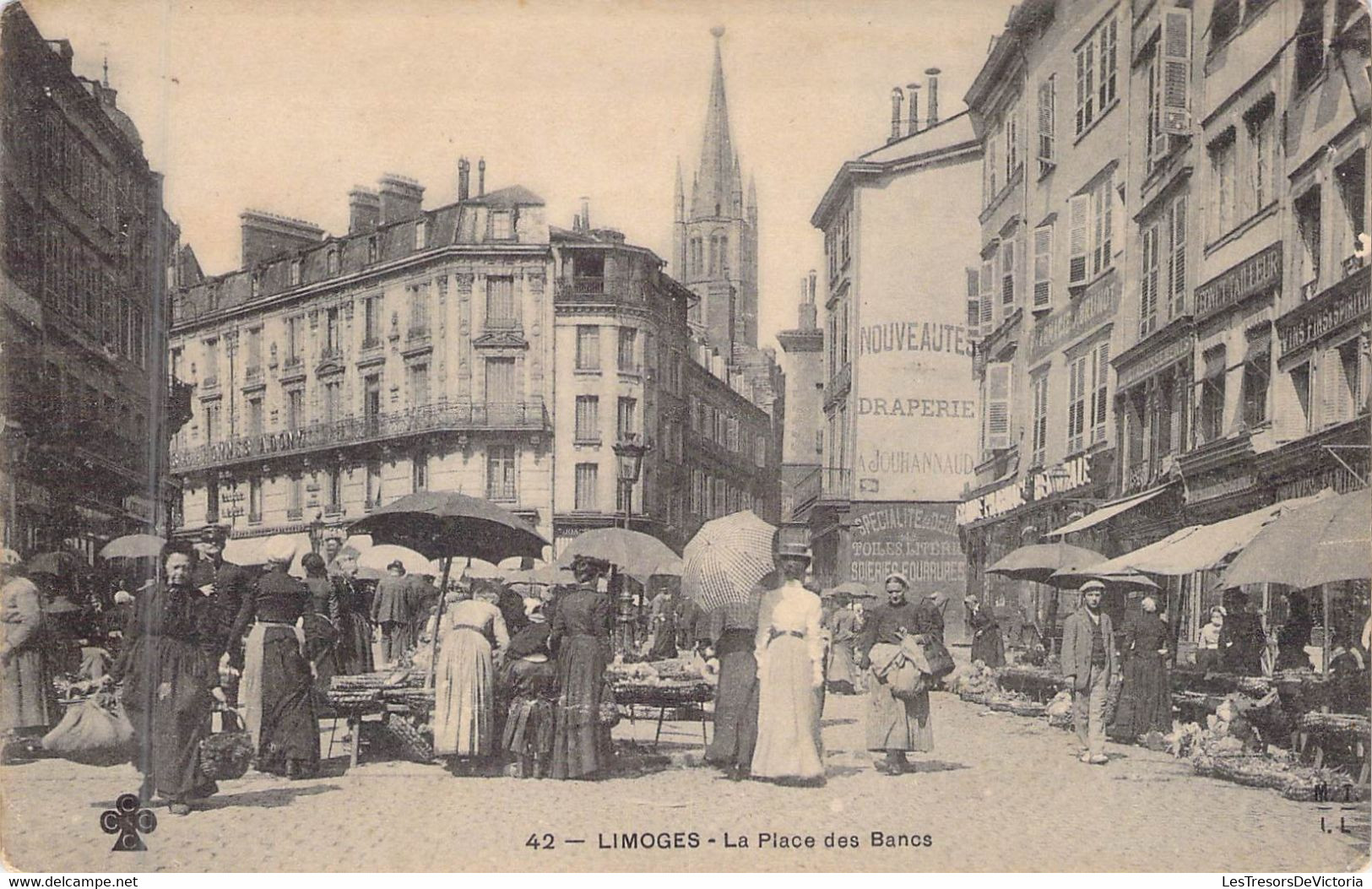 MARCHES - FRANCE - 87 - Limoges - La Place Des Bancs - Carte Postale Ancienne - Marktplaatsen