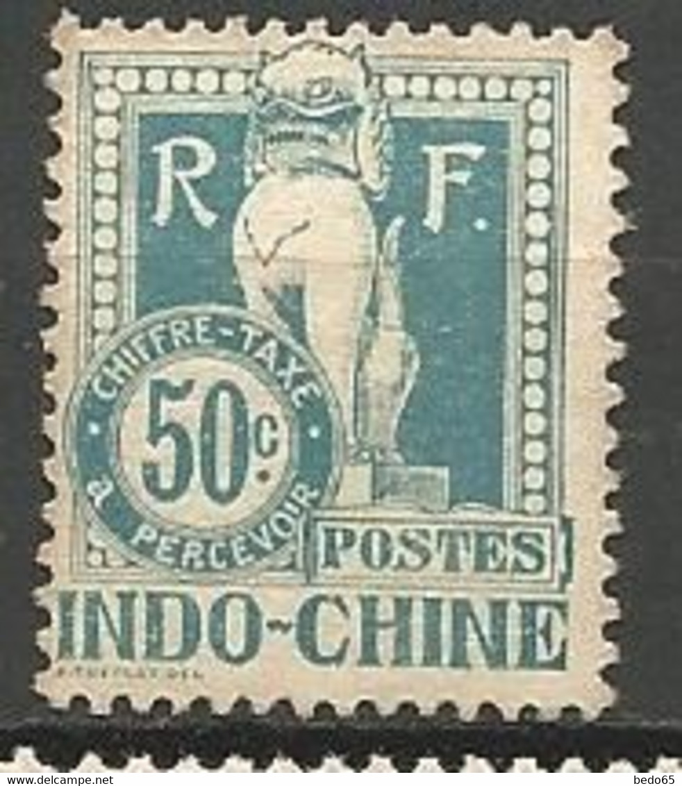 INDOCHINE TAXE N° 13 NEUF* TRACE DE CHARNIERE  / MH - Timbres-taxe