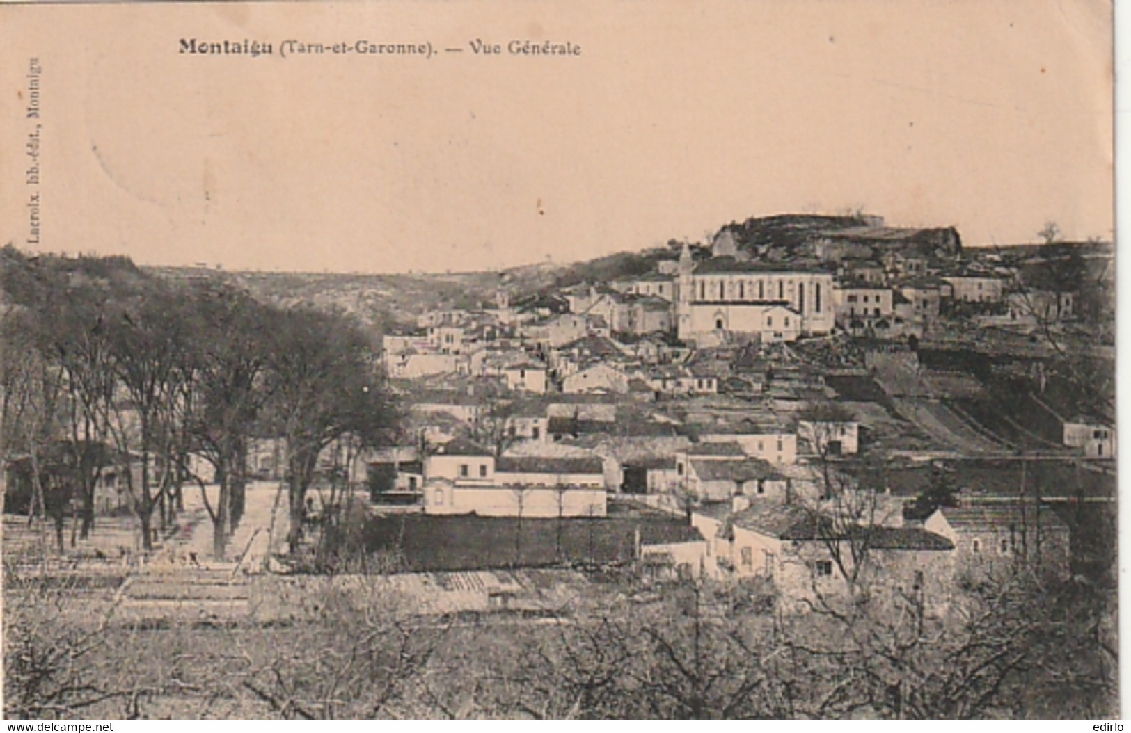 *** 82  *** MONTAIGU  Vue Générale Timbrée TTB - Montaigu De Quercy