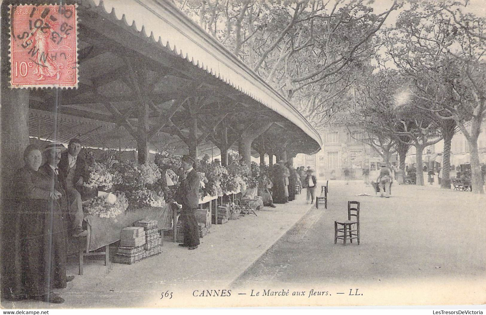 MARCHES - FRANCE - 06 - Cannes - Le Marché Aux Fleurs - LL - Carte Postale Ancienne - Marchés