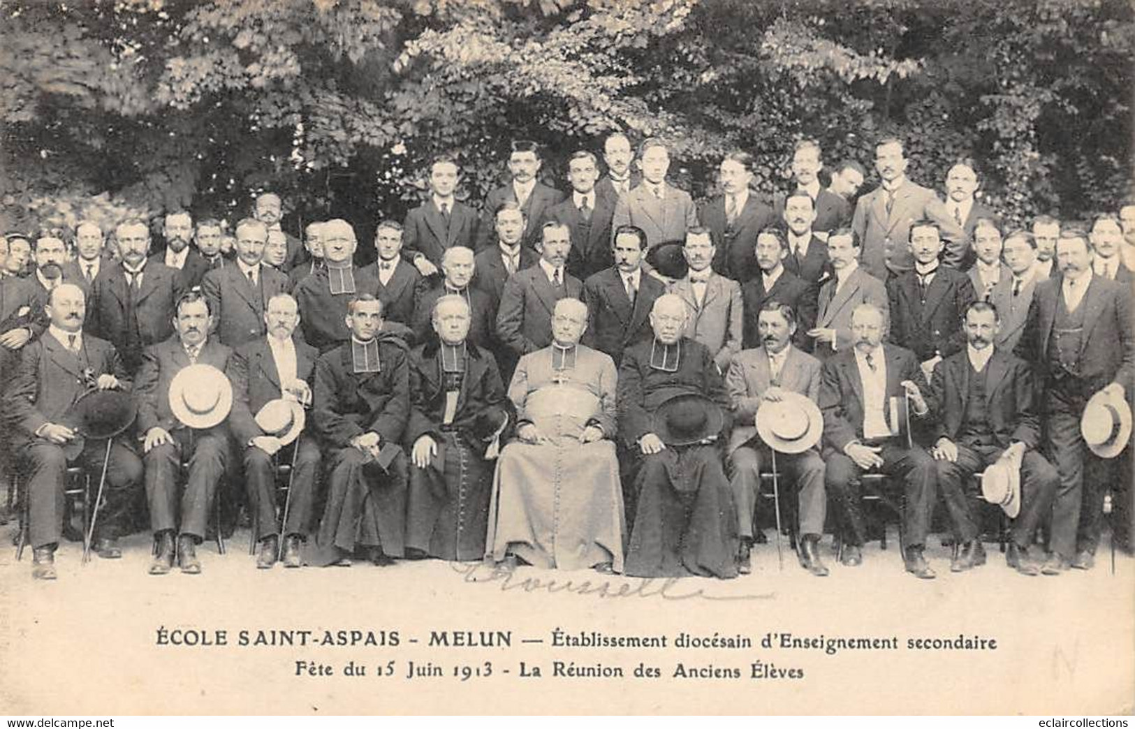 Melun           77         Ecole  Saint Aspais.  1908  Réunion Des Anciens élèves     (voir Scan) - Melun