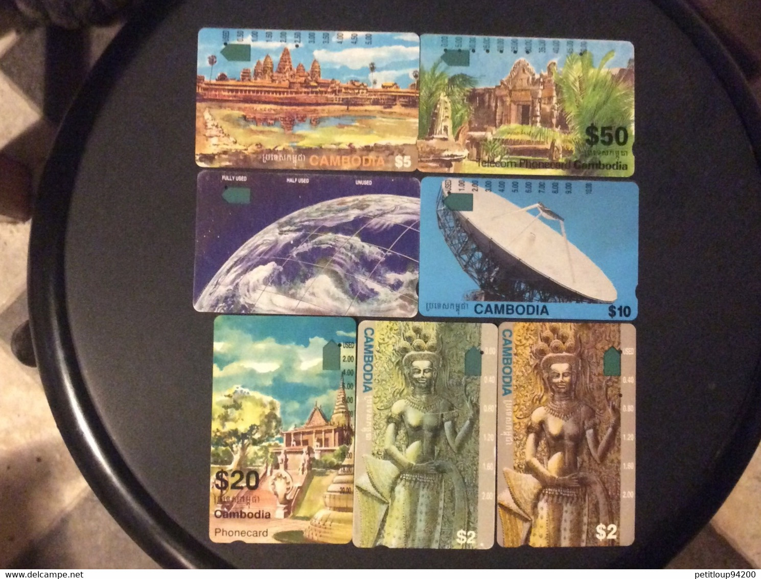 7 TELECARTES Magnétiques CAMBODGE - Cambodja