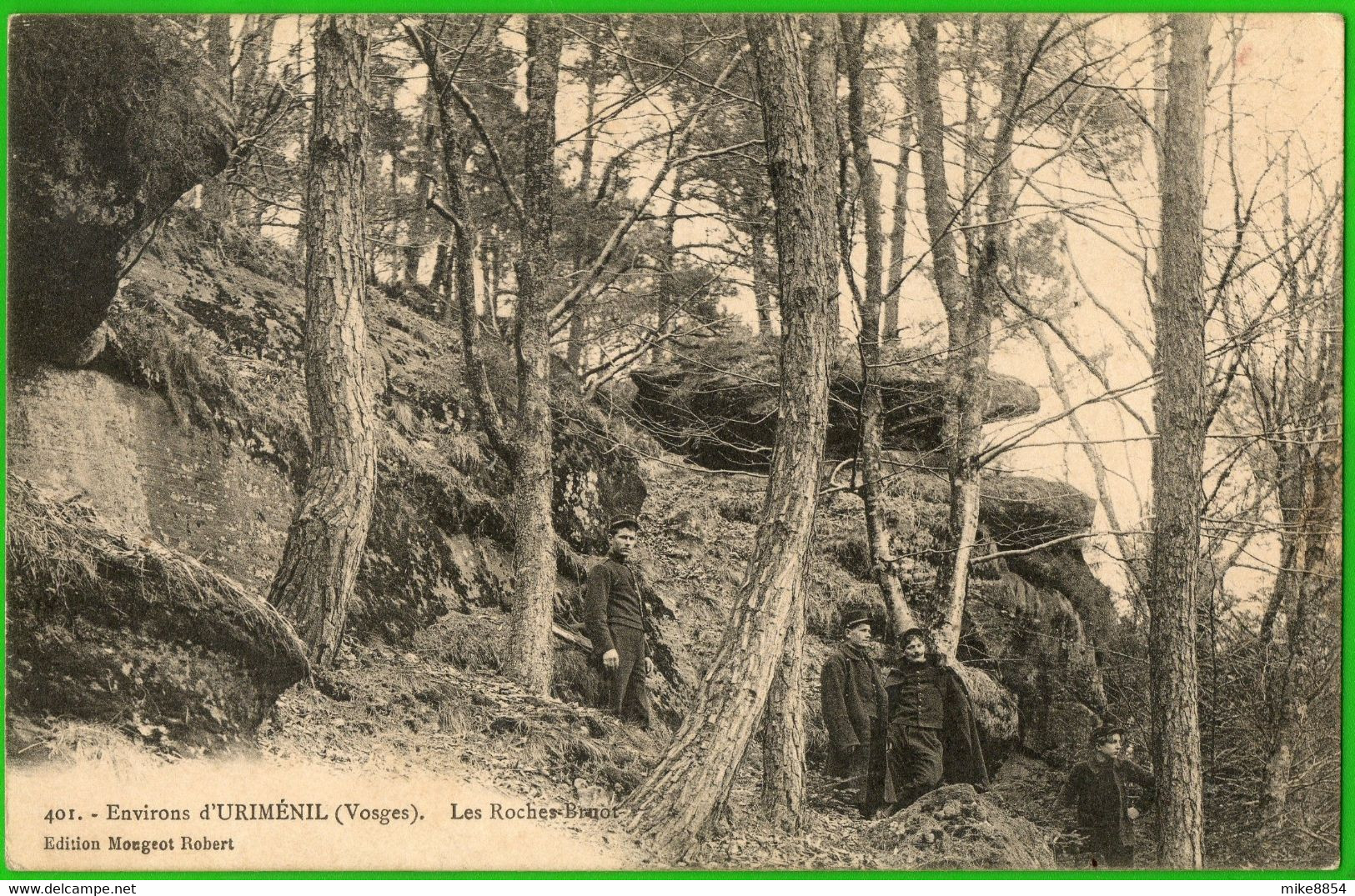 F2264  CPA  Environs D'URIMENIL (Vosges)  Les Roches Bruot - Militaires  ++++++ - Urimenil