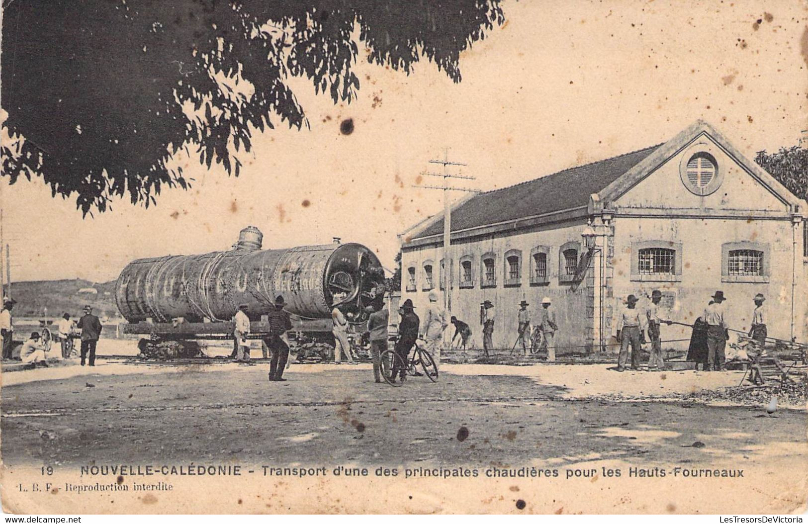 Nouvelle Calédonie - Transport D'une Des Principales Chaudières Pour Les Hauts Fourneaux - Carte Postale Ancienne - Nuova Caledonia