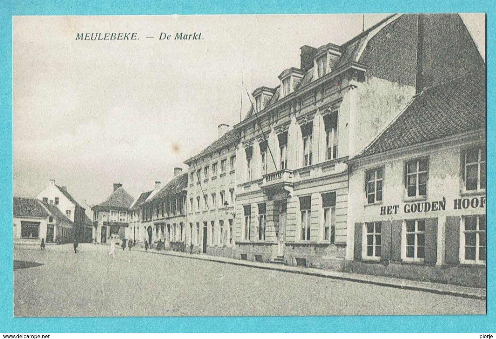 * Meulebeke (West Vlaanderen) * De Markt, Grand'Place, Marché, Het Gouden Hoofd, Café, Old, Rare, Unique - Meulebeke