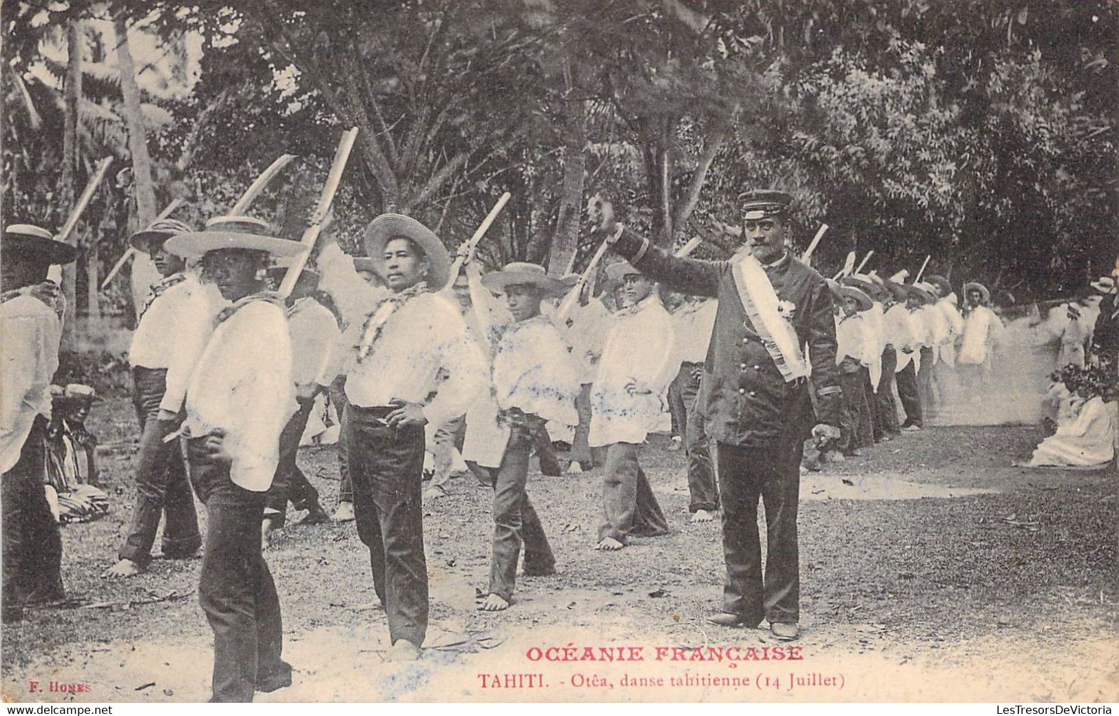 Tahiti - Otêa Danse Tahitienne 14 Juillet - Edit. F. Homes - Animé  - Carte Postale Ancienne - Tahiti