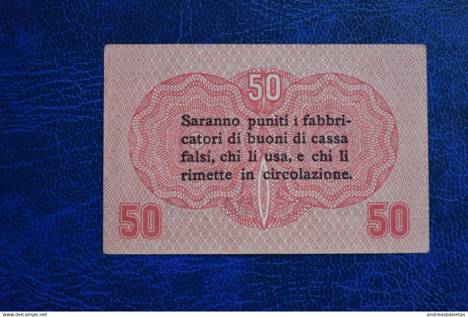 Banknotes Italy 50 Centesimi CVP - Austrian Occupation 1918 VF/EF - Occupazione Austriaca Di Venezia
