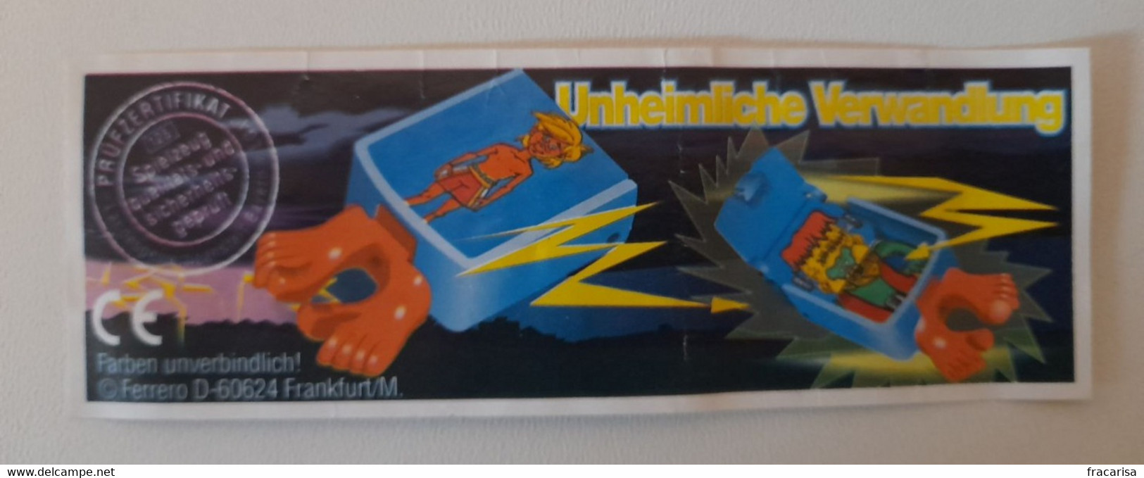 KINDER SURPRISE 2002 Deutch :           BPZ : 610.801 - Notes