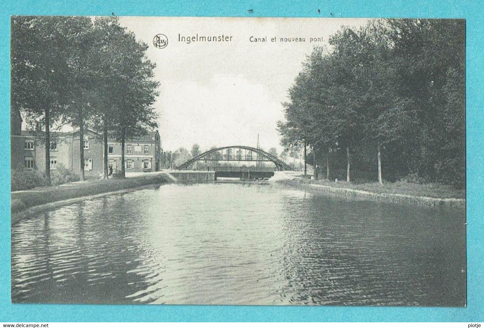 * Ingelmunster (West Vlaanderen) * (Ed Nels) Canal Et Nouveau Pont, Bridge, Quai, Brug Over Kanaal, Rare, Old - Ingelmunster