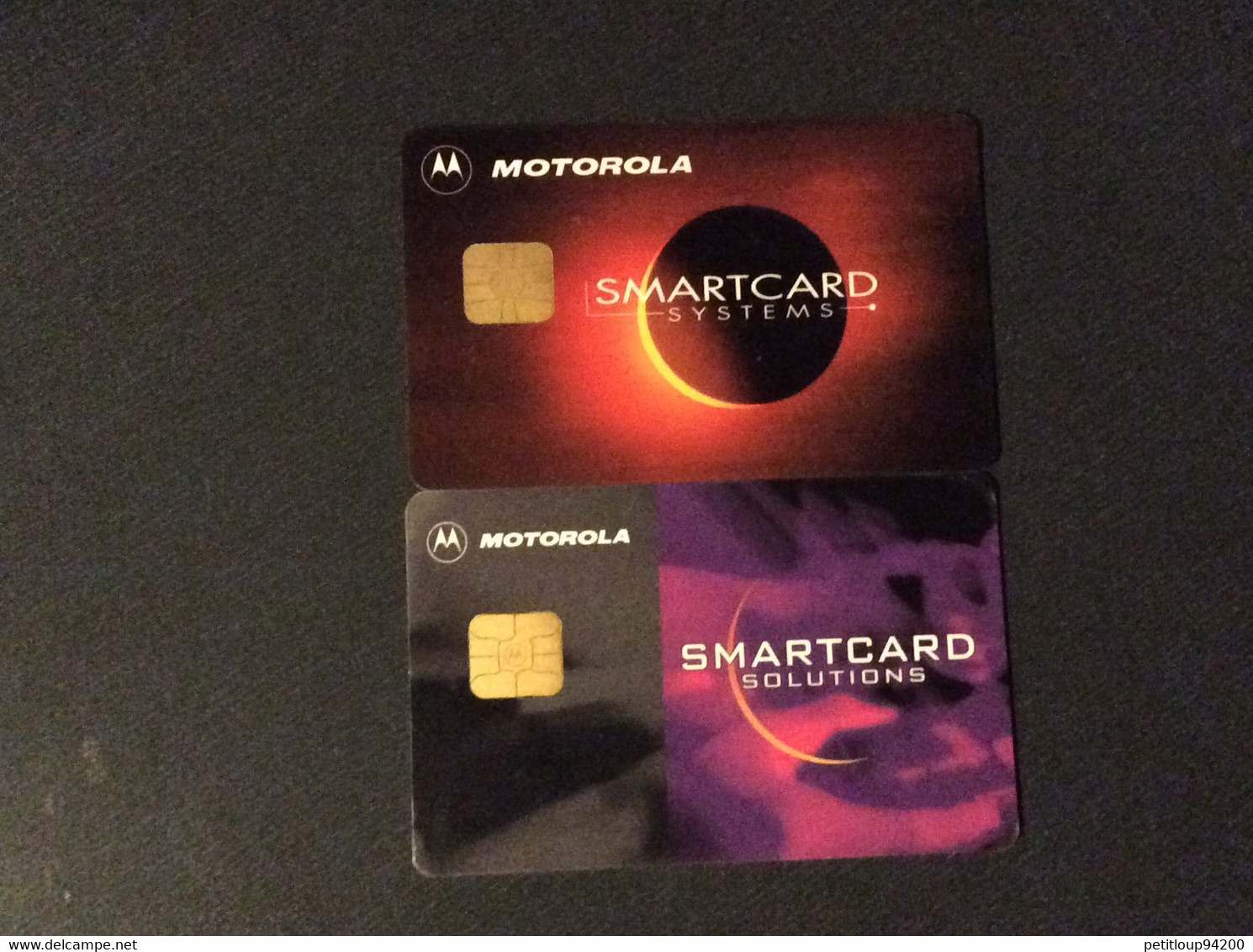 2 CARTES De Salons Et Démonstration  *MOTOROLA  Smart Cards - Cartes De Salon Et Démonstration