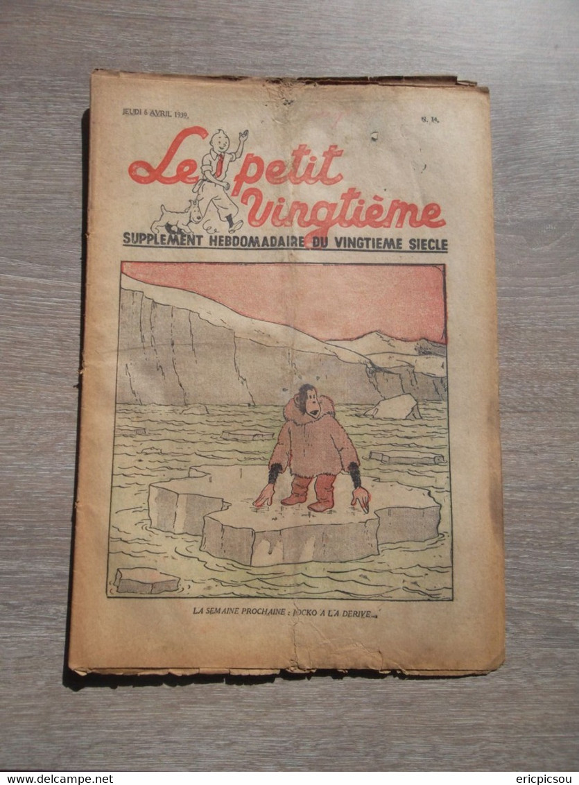 Le Petit Vingtième N14 ( 6 Avril 1939 ) - Hergé