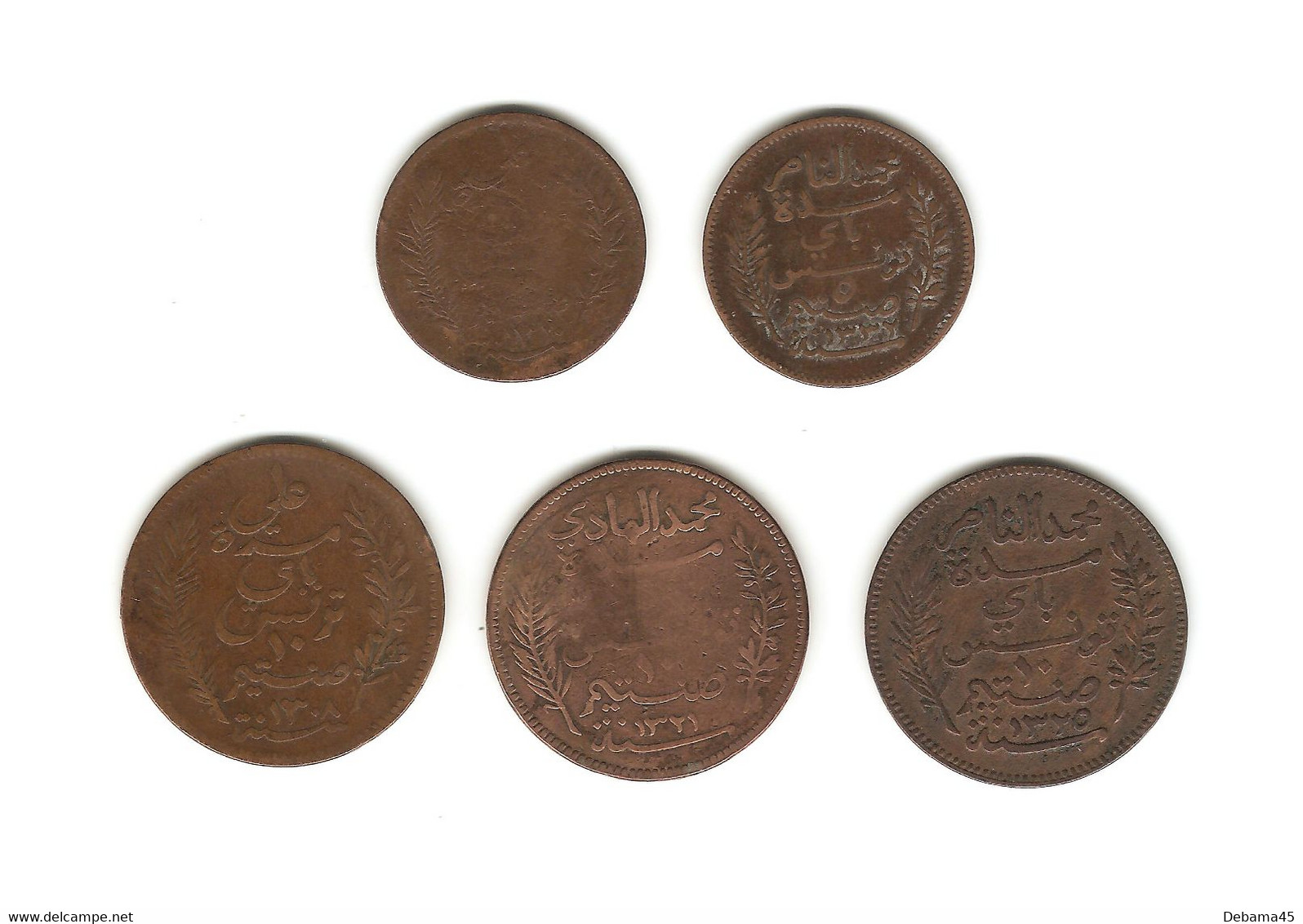 456/ Tunisie (Col. Fr) : 5 Centimes 1893 Et 1914 - 10 Centimes 18.., 1903 Et 1907 - Tunisia