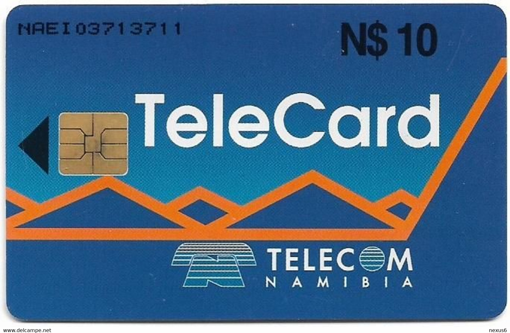 Namibia - Telecom Namibia - Sunset - Sunset In The North 2 (Blue Front), Solaic, 10$, 60.000ex, Used - Namibia