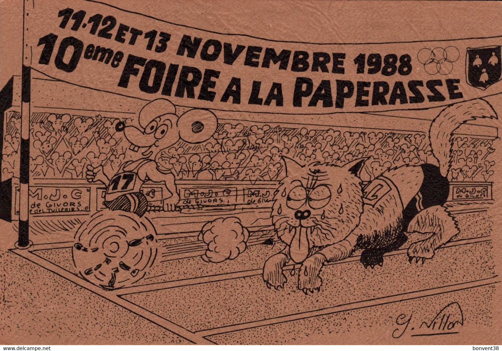 J0903 - 10ème FOIRE à La PAPERASSE - GIVORS 11/12 Et 13 Novembre 1988 - D69 - Illustrateur Georges MILLON - Kermissen