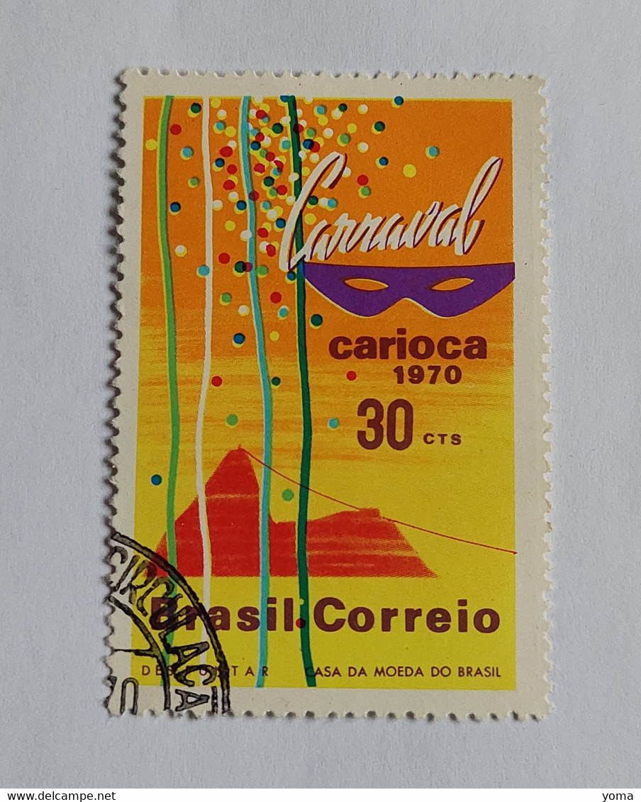 N° 921       Carnaval De Rio  -  Carioca 1970 - Oblitérés
