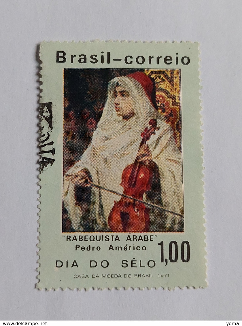 N° 958       Musicien Arabe Par Pedro Americo  -  Journée Du Timbre 1971 - Used Stamps