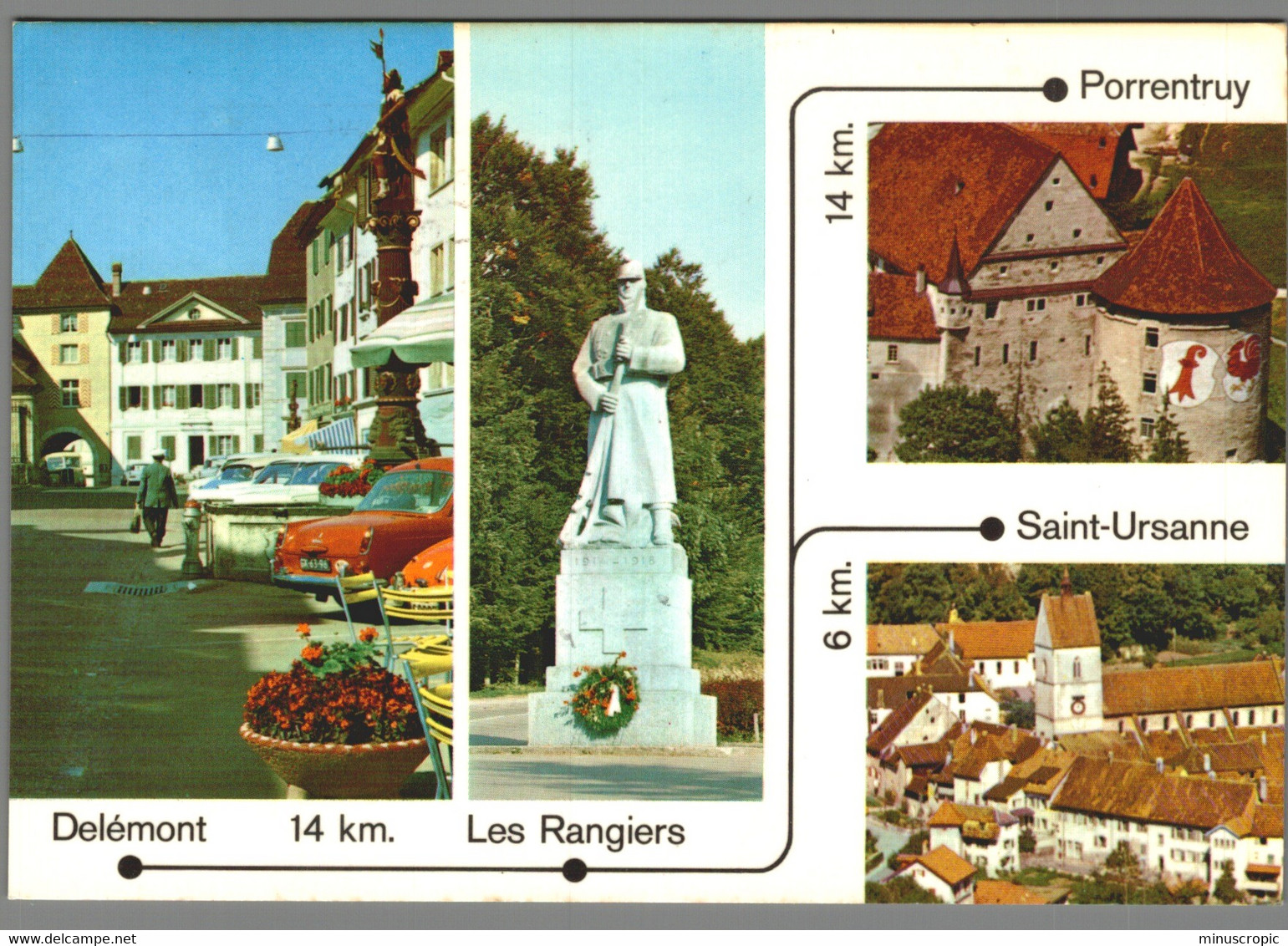 CPM - Suisse - Jura Suisse - Delémont - Les Rangiers - Saint Ursanne - Porrentruy - Delémont