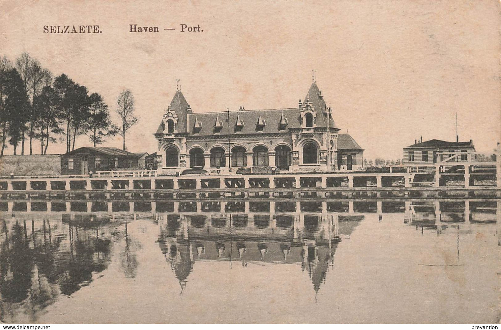 SELZAETE - Haven - Port - Carte Circulé En 1914 Vers Ath - Zelzate