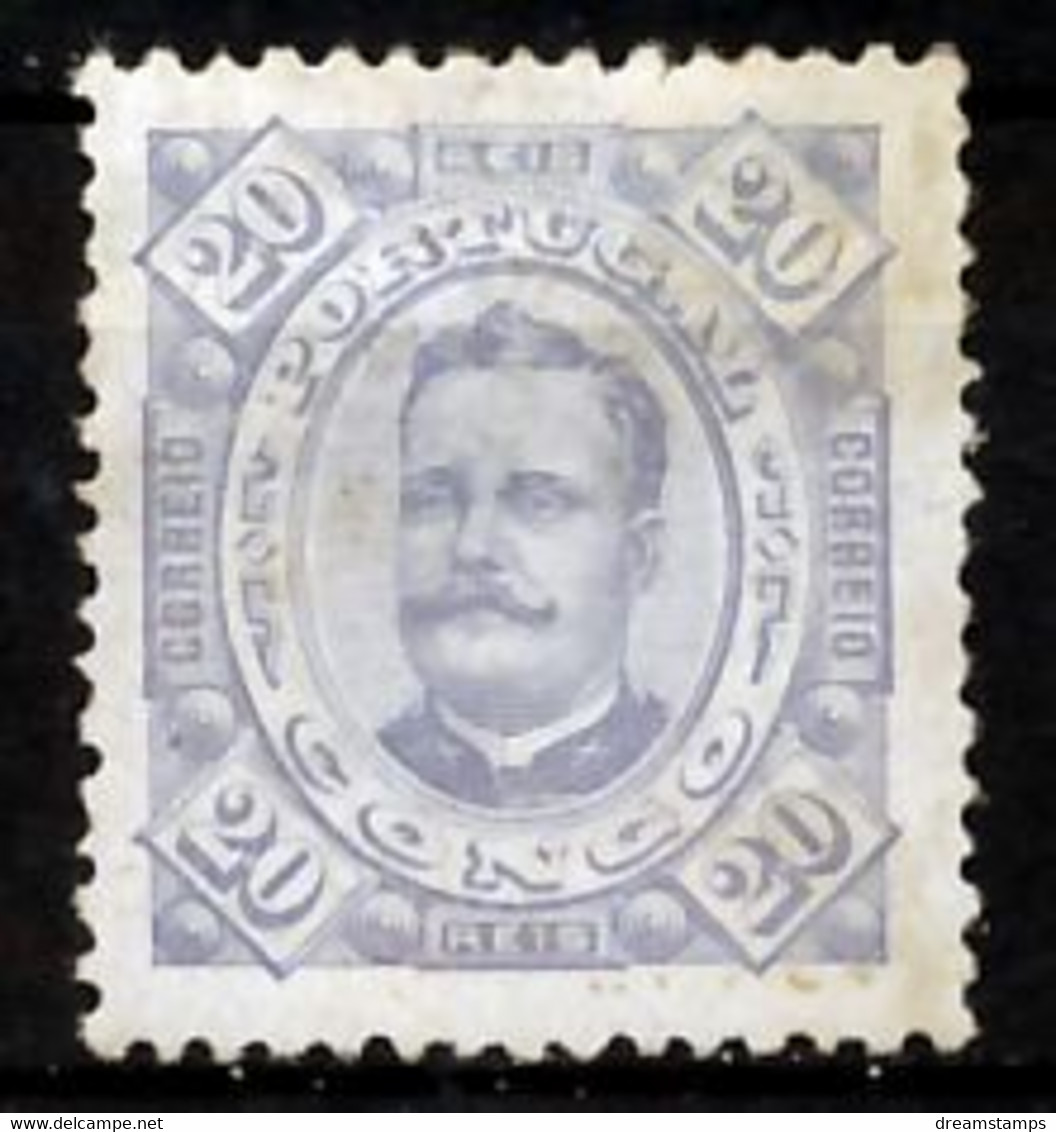 !										■■■■■ds■■ Congo 1894 AF#5 * King Carlos Neto 20 Réis 12,5 (x2612) - Congo Portuguesa