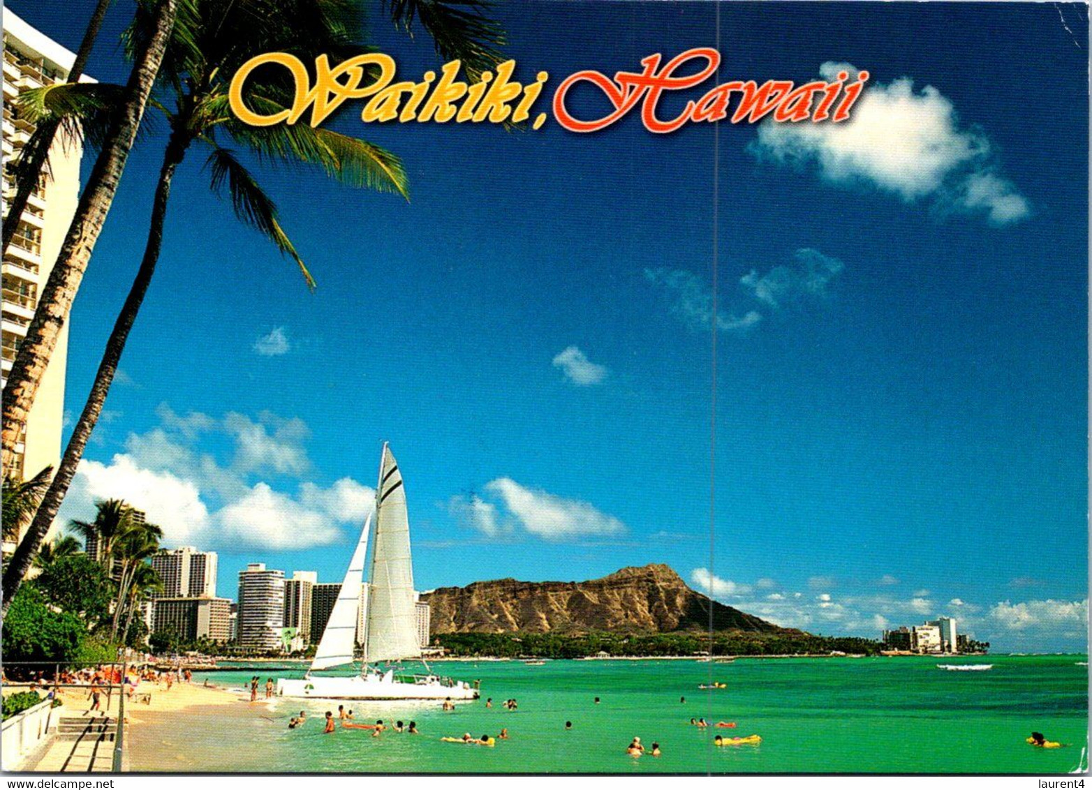 (2 P 6) USA - Posted To Australia - Hawaii Waikiki Beach - Big Island Of Hawaii