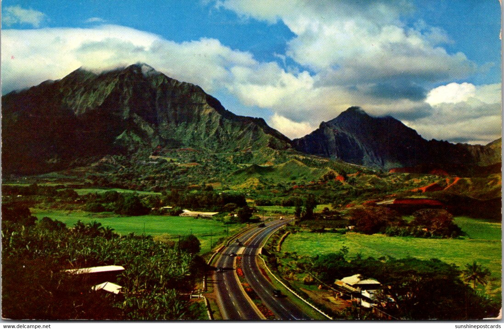 Hawaii Oahu Honolulu Bound Over The Pali 1953 - Oahu