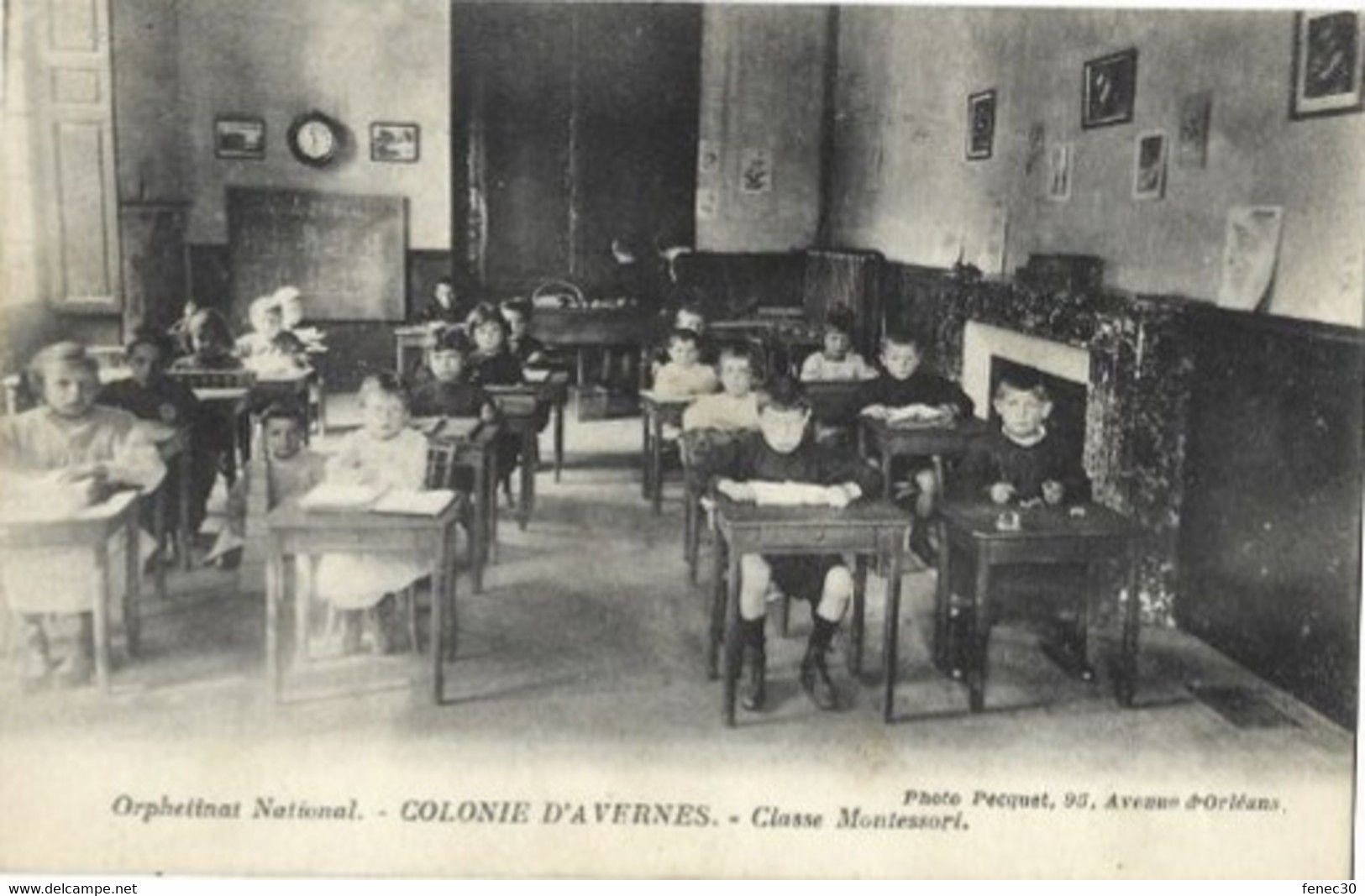 95 Colonie D'AVERNES Orphelinat Des Chemins De Fer Classe Montessori - Avernes