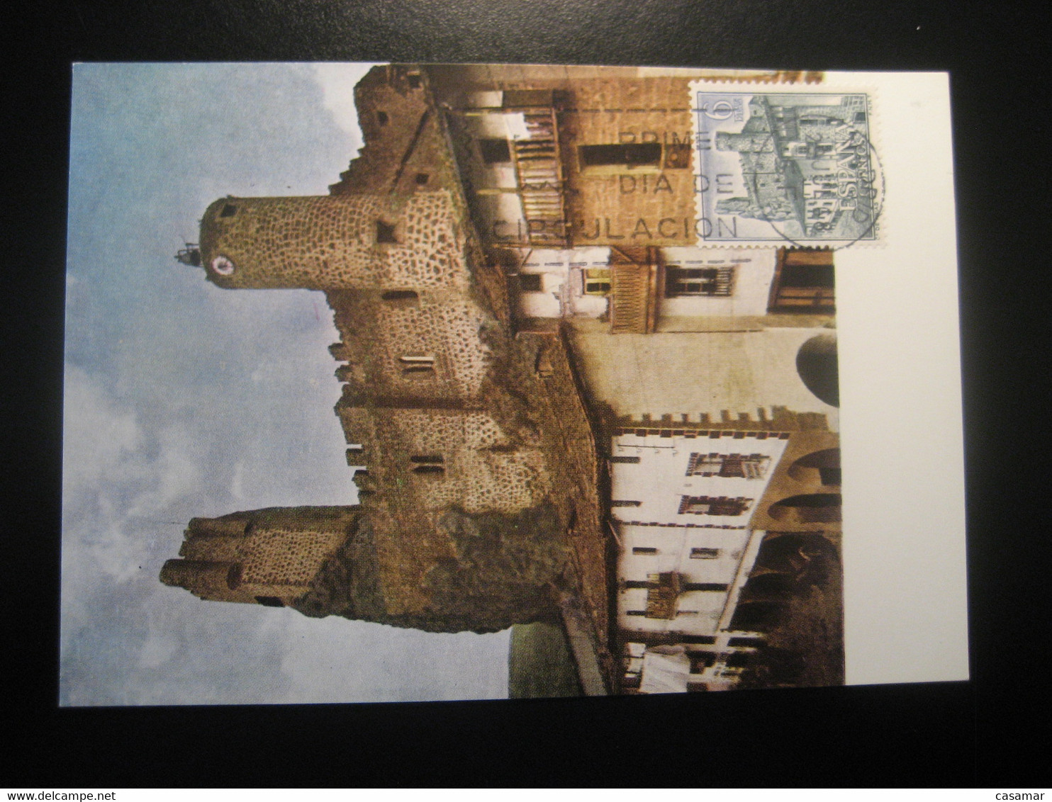 1968 Castillo De Frias Burgos Castle Chateau Maxi Maximum Card SPAIN - Châteaux