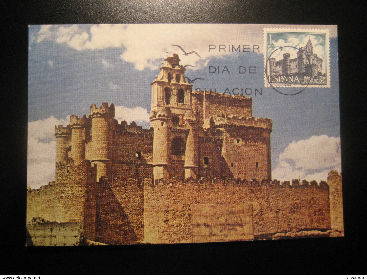 1969 Castillo De Turegano Segovia Castle Chateau Maxi Maximum Card SPAIN - Châteaux