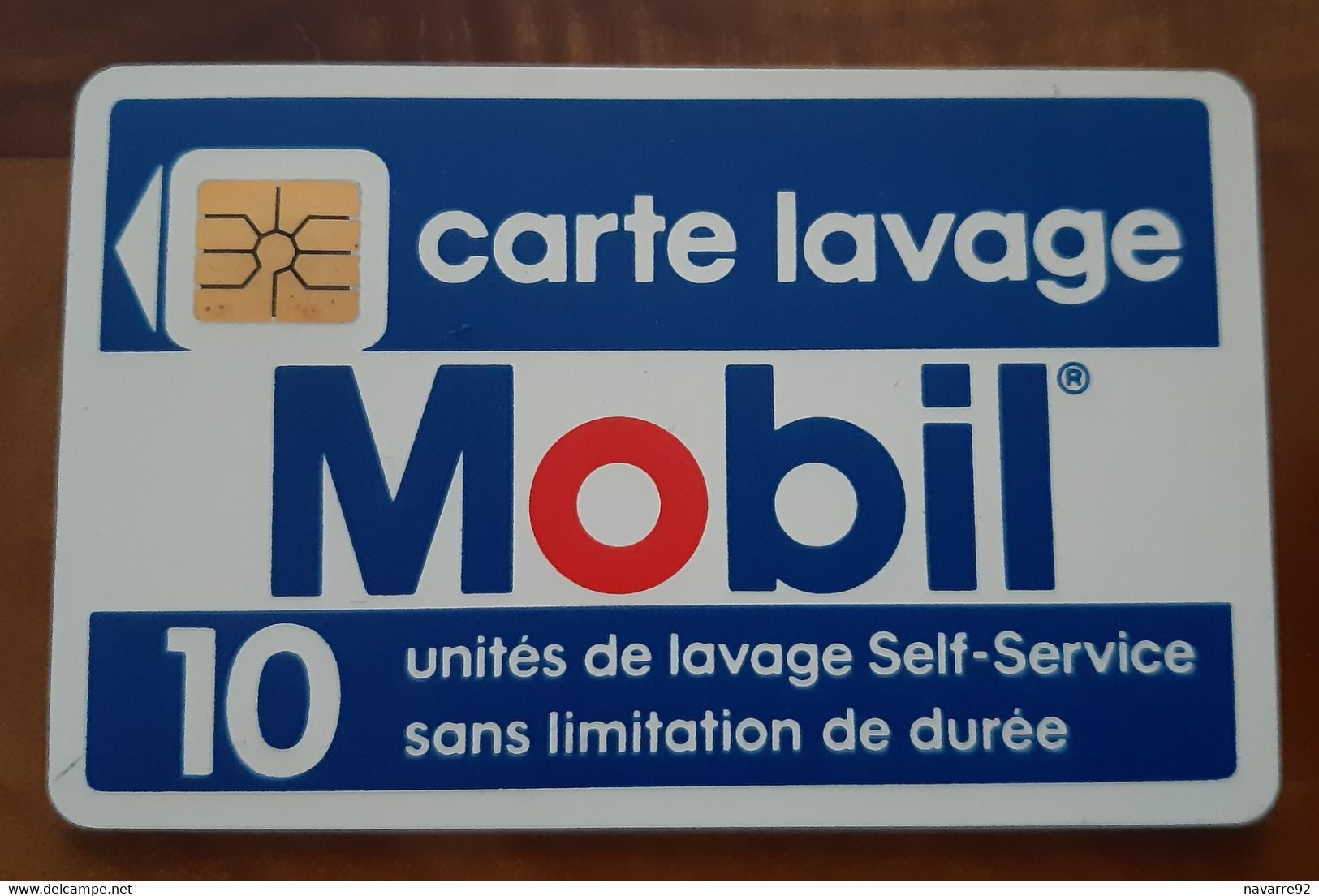 TRES ANCIENNE CARTE A PUCE LAVAGE MOBIL VERSO NEUBAUER SAINT DENIS B.E !!! - Car-wash