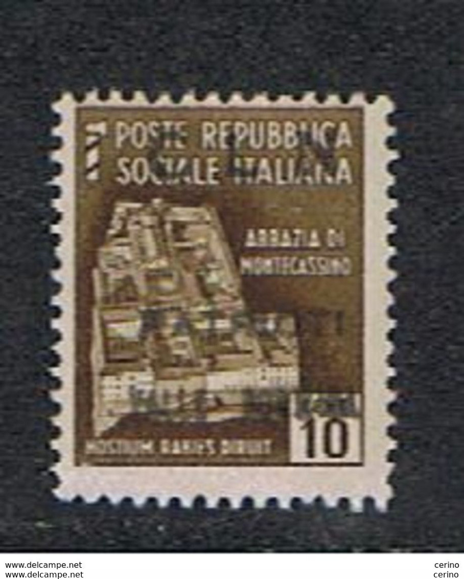 R.S.I. - C.L.N.:  1945  PATRIOTI  VALLE  BORMIDA  -  EMISSIONE  NON  UFFICIALE  -  10 C. BRUNO  N. - Comitato Di Liberazione Nazionale (CLN)